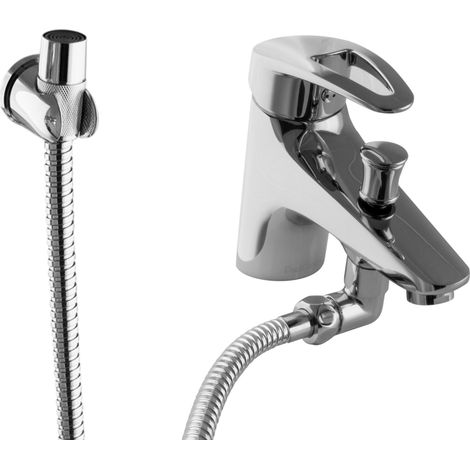 Robinet de bidet PaulGurkes avec mélangeur monocommande et douche intime à deux voies