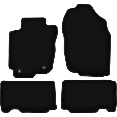BASIC schwarze Veloursmatten für: Toyota RAV4 IV SUV (Nicht-Hybrid) (2013-2019)