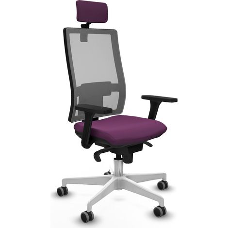 Sedia ergonomica piqueras y crespo grigio similpelle viola