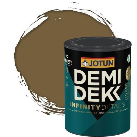 JOTUN - Peinture Bois, Lasure Opaque Satinée - RAL 7008 - Gris Kaki - 0,75L (1/2)