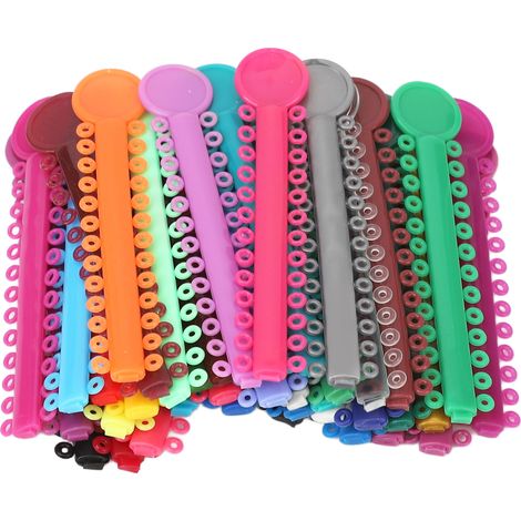40 Liens Orthodontiques Colorés Ligatures Dentaires Élastiques Bagues d'Orthodontie (1/5)