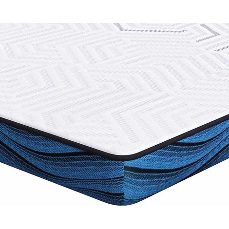 Surmatelas Blanc 180 x 200 cm Tissu jacquard