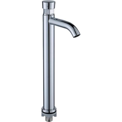 Robinet de lavabo - inox - chromé - pour lavabo et toilettes (1/3)