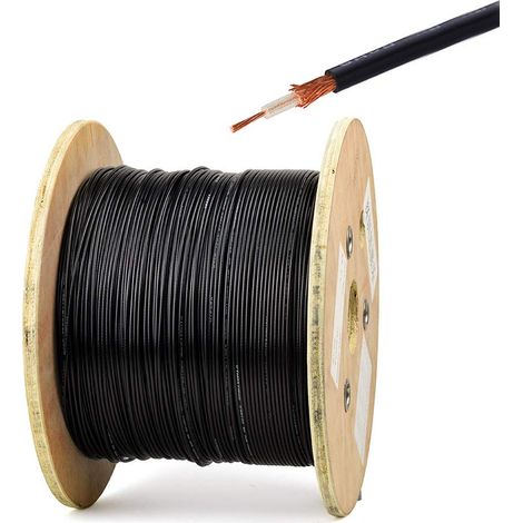 Câble Coaxial RF RG174 noir 50 Ohms Câble Radio Mini RG174 ou Antenne Bricolage fil nu 5m (1/5)
