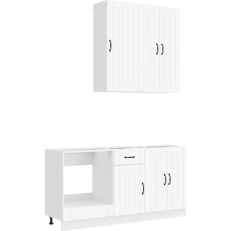 Kitchen Unit LUCCA 5 pcs White vidaXL (1/5)