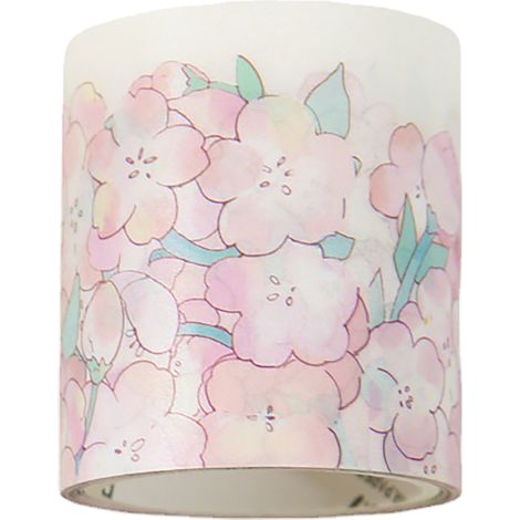 Rouleau unique de ruban adhésif pour scrapbooking, ruban adhésif décoratif multi-usages en papier à motif de fleurs japonaises pour agenda et loisirs créatifs (1/5)