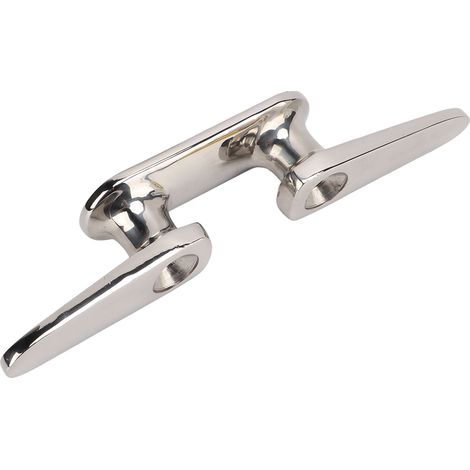 Bollard Nautique en Acier Inox 316, Fixation Universelle pour Pont de Bateau Poli Miroir (1/5)