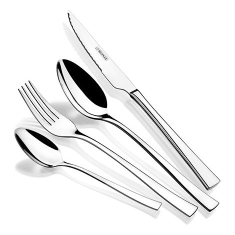 COUVERTS INOX MODENA C/CHULET - 24 PCS