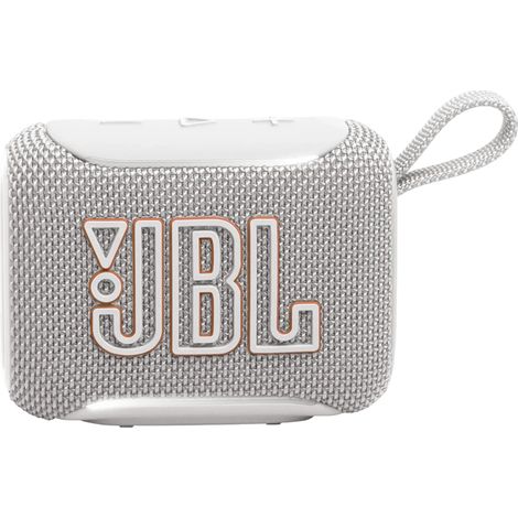 JBL GO 5 Enceinte Bluetooth ultra-portable avec puissant Pro Sound et basses percutantes, appairage AirTouch, design étanche, autonomie 10 heures, Blanche