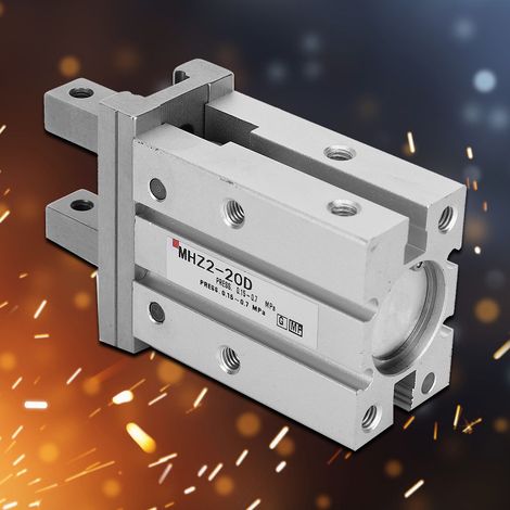 Vérin à double effet MHZ2-20D en alliage d'aluminium, alésage de 10 mm (1/5)