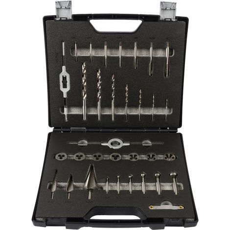 Projahn Metallbearbeitung-Set HSS-G 33-tlg. M3-M12 in Kunststoffkoffer (1/2)