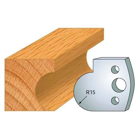Leman - Jeu de 2 fers profilés acier Ht.40 mm N°065
