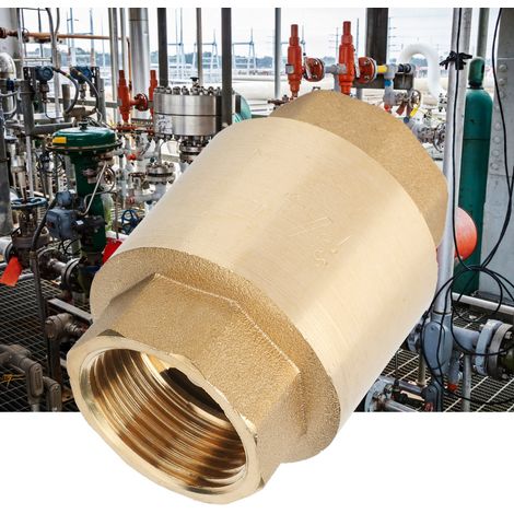 Clapet anti-retour unidirectionnel fileté en laiton de haute précision pour eau, gaz et fioul (G3/4") (1/5)