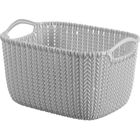 la-ka-pe Knit L Korb hellgrau 19 Liter (1/2)
