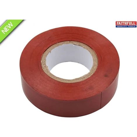 Faithfull PVC Electrical Tape Brown 19mm x 20m FAITAPEPVCBR