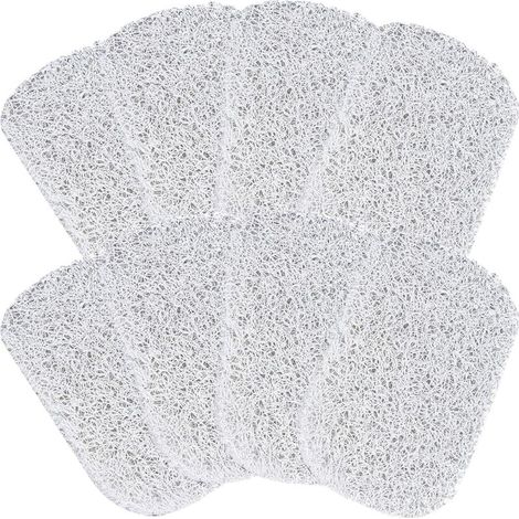 8Pcs Tampon économiseur de Savon Blanc,Tampon Porte-Savon pour Douche,Porte-Savon Auto-drainant,Coussinets de Levage pour Savon pour la Douche,la Cuisine, la Salle de Bain (1/5)