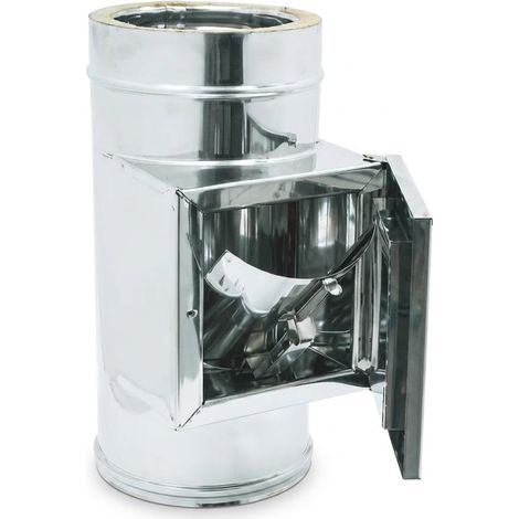MAKA Raccolta Incombusti Antiscoppio Canna Fumaria Doppia Parete Inox Ø 200-250 mm (1/5)