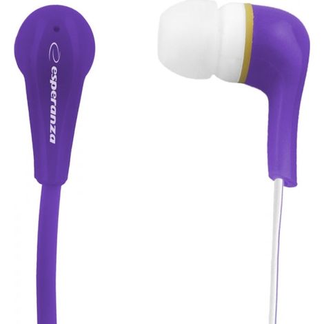 Esperanza Stereo Earphones Lollipop Violet