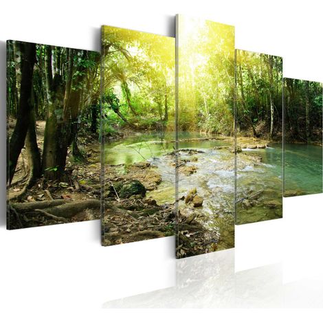 Tableau Imprimé "Forest River" 50 x 100 cm (1/2)