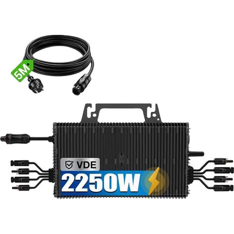 Micro Onduleur, Protection Anti-Retour, Haute Efficacité, Inverter 2250W, 190-270V, 16-60V (1/2)