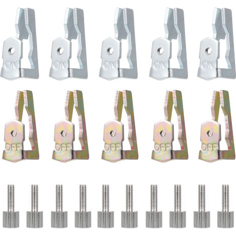 Kit déclencheurs pour minuterie Intermatic 156T1978A – Compatible série T100 – 5 clips ON, 5 OFF, 10 vis (1/5)