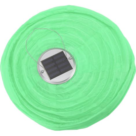 LED-Solar-Hängelampe aus Stoff, IP55 wasserdicht, chinesischer Stil, Nylon, solarbetrieben, für Gartenpartys und Festivals, grün (1/5)