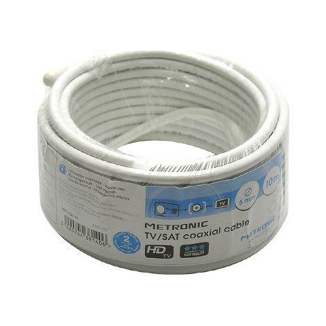 CAVO COASSIALE TV/SAT Ø 5 mm ± 0,8 mm x 15 metri