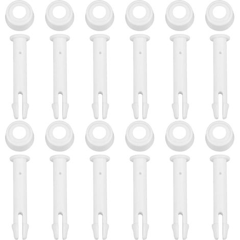 12 PCS Goupilles de Piscine avec Joints, 6cm Goupilles de Rechange, Joints de Piscine en Plastique, Roche pour Cadre de Piscine, Goupilles de Joint de Piscine (1/5)