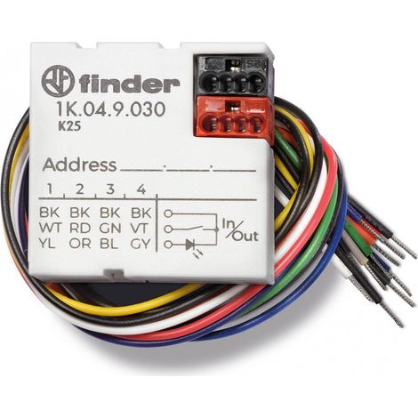 Interface KNX universel IP40 4 entrées + 4 sorties à encastrer 422688 FINDER 1K049030