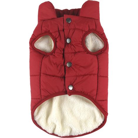 Basetbl – Extra warmer Fleece-Hundemantel – Kapuze – Polyesterfüllung – Leicht und winddicht – Für kleine Hunde (1/4)