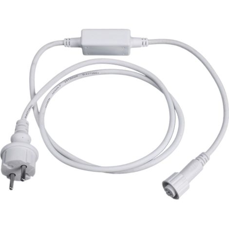 Redresseur pour guirlande LED 220V – Connecteur externe IP65 – Alimentation jusqu'à 10 guirlandes de 3m – Installation extérieure – Jandei (1/2)
