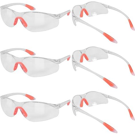 Set mit 6 Schutzbrillen, Schutzbrillen mit Nasenschutz