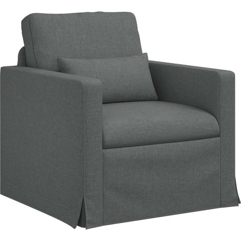Canapé Gris foncé 78 x 78 x 80 cm tissu (1/5)