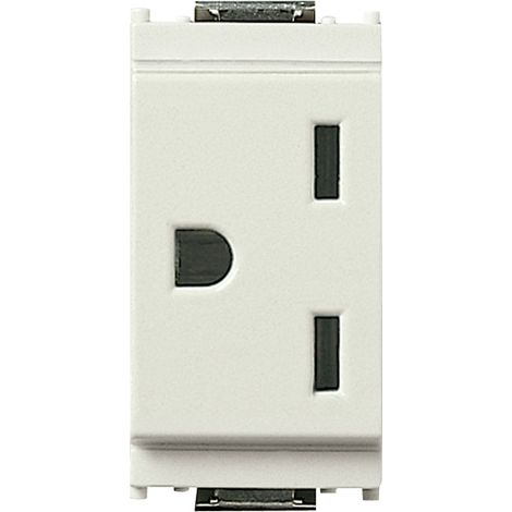 VIMAR - 16247.B 2P+T 15A amerikanische Steckdose, weiß
