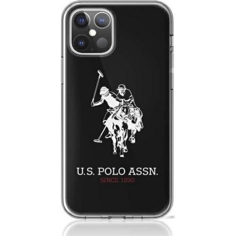US Polo Assn Big Double Horse Logo - iPhone 12 Pro Max Hülle (Schwarz)