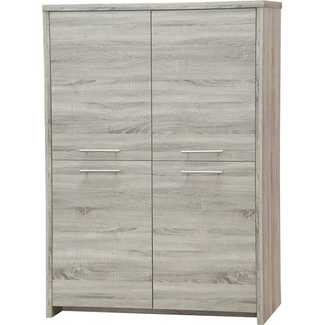 Vaisselier/argentier contemporain coloris chêne gris Vigo (1/3)
