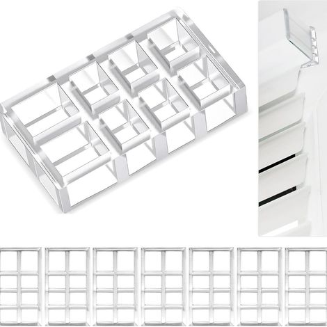 En stock : lot de 8 entretoises transparentes pour supports de stores vénitiens/rideaux pare-soleil.