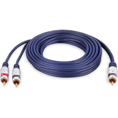 Cavo con connettore RCA (cinch) - 2 connettori RCA (cinch) vitalco Cavo con connettore RCA (cinch) - 2 connettori RCA (cinch) vitalco 3,0 m (RKD180) (1/5)