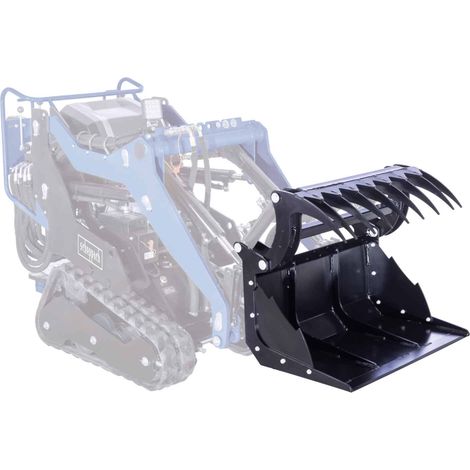 Scheppach – Grappin agricole multifonction pour chargeur compact MKL730 – Largeur de travail 770 mm – Capacité 80 L – Acier renforcé pour matériaux volumineux (1/3)