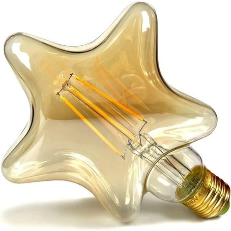 Ampoules Led Ampoule Vintage 4W Led Filament Edison Ampoule Spécialité Ampoule Décorative 220 / 240V E27 (Étoile) (1/4)