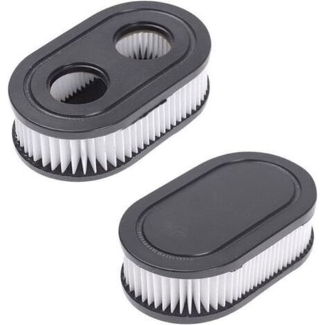 Filtre à air ovale noir pour tondeuse MTD BS-798452 Briggs & Stratton- Lot de 2