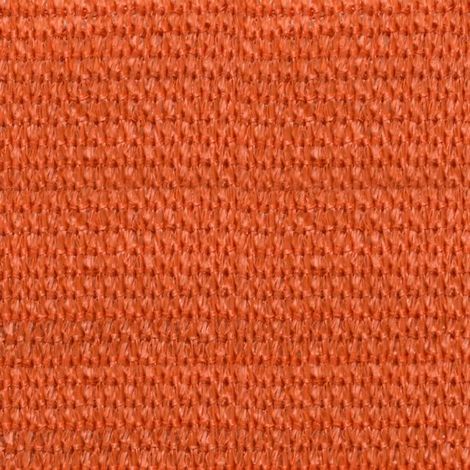 Voile d'ombrage rectangulaire 2 x 5 m en HDPE respirant 160 g/m², protection UV 90 %, toile solaire pour jardin et extérieur, orange (1/5)
