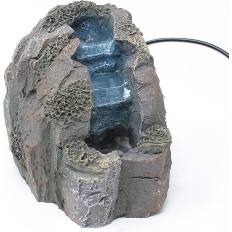 Cascata per Presepe con Pietre Pompa Riciclo Acqua 12x9 cm 11885 (1/5)