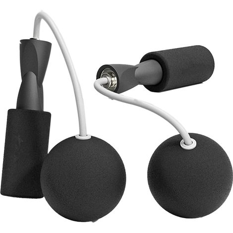 Corde À Sauter Sans Fil - Diamètre De Rotation 75 Cm - Roulement Autolubrifiant Silencieux - Pour Entraînement Intérieur - Paire (1/5)