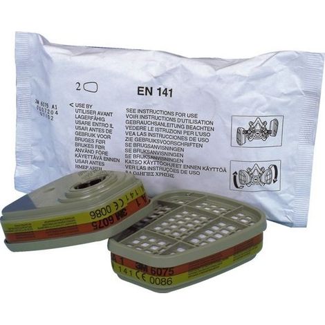 3M 6059 ABEK1 Filter grün für Atemschutzmasken