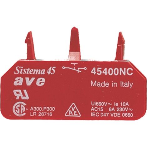 Contatto Nc 220V 10A Ac1 Ral AVE 45400NC