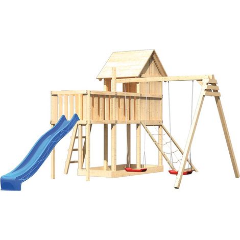 Akubi Stelzenhaus Frieda natur Rut. blau+DS+ABP+Netzrampe