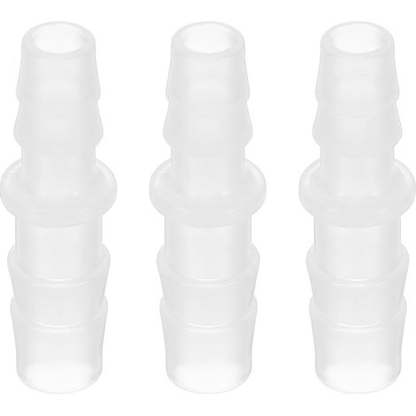 Adaptadores de manguera, juego de 3 piezas, conexión de 3/8 a 5/16 pulgadas de diámetro interior, accesorios de plástico, divisor, kit de reparación, para aire, agua, combustible, gas, blanco (1/4)