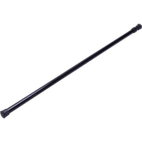 Tringle à rideaux télescopique à ressort, 5590 cm, noire (1/5)