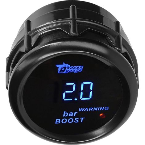 Auto Turbo Boost Gauge 52mm Turbo Pressure Gauge (1/5)
